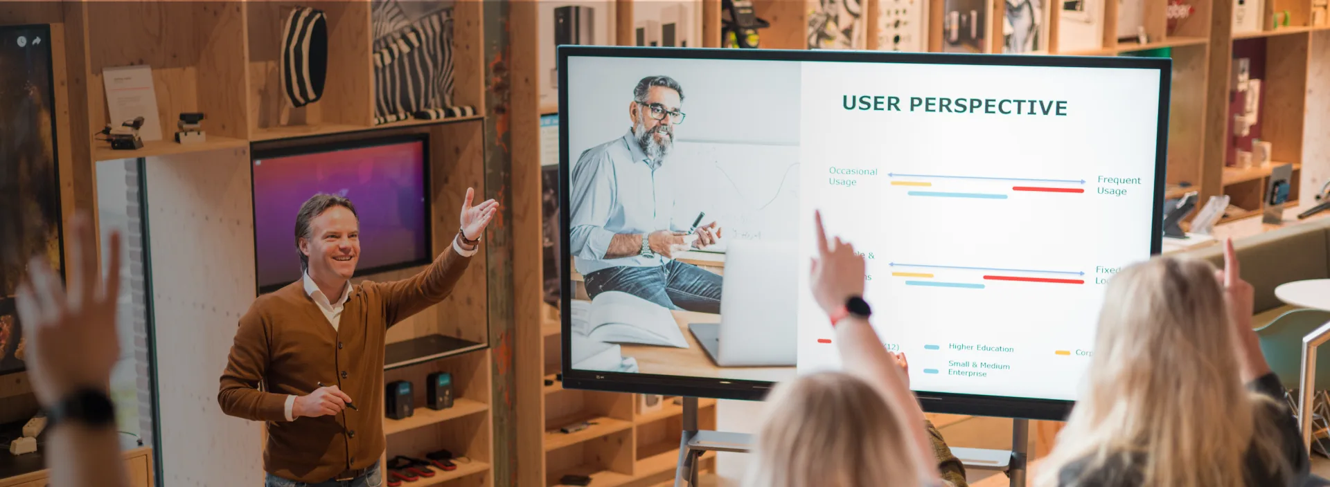 Collaboration around an interactive display